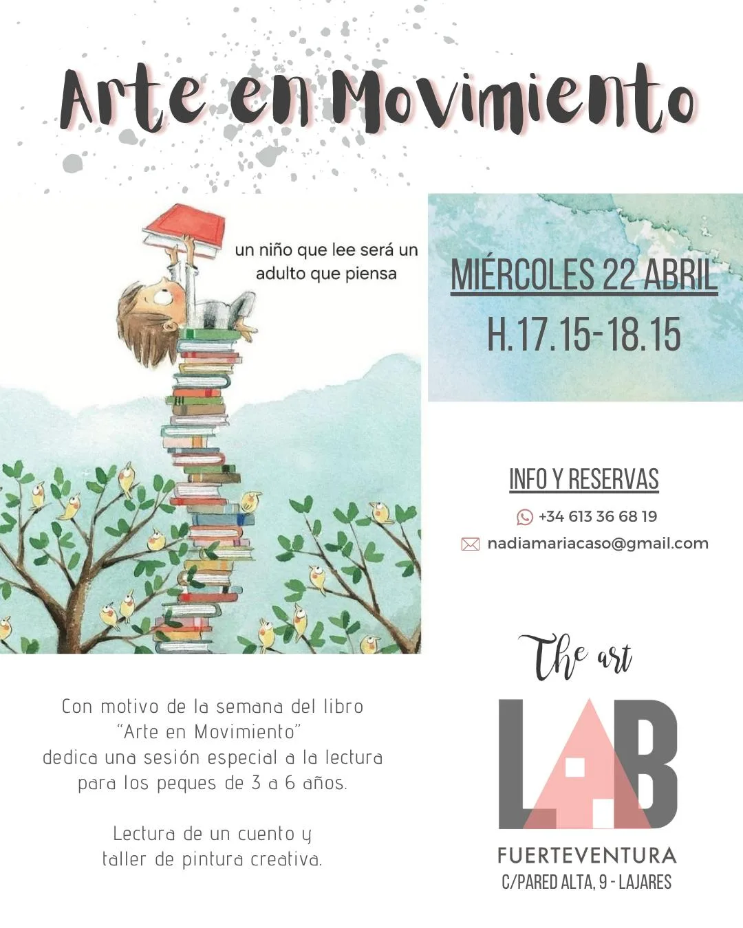 Cartel de Ludojeando en verano, taller de agosto con The Art Lab
